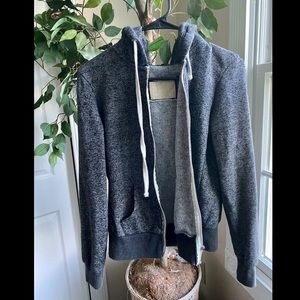 Heathered grey hoodie
